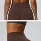 Women"s Sexy yoga suit set, women's neck hanging sports bra, hip lifting fitness shorts set Underwear without steel ring+pants