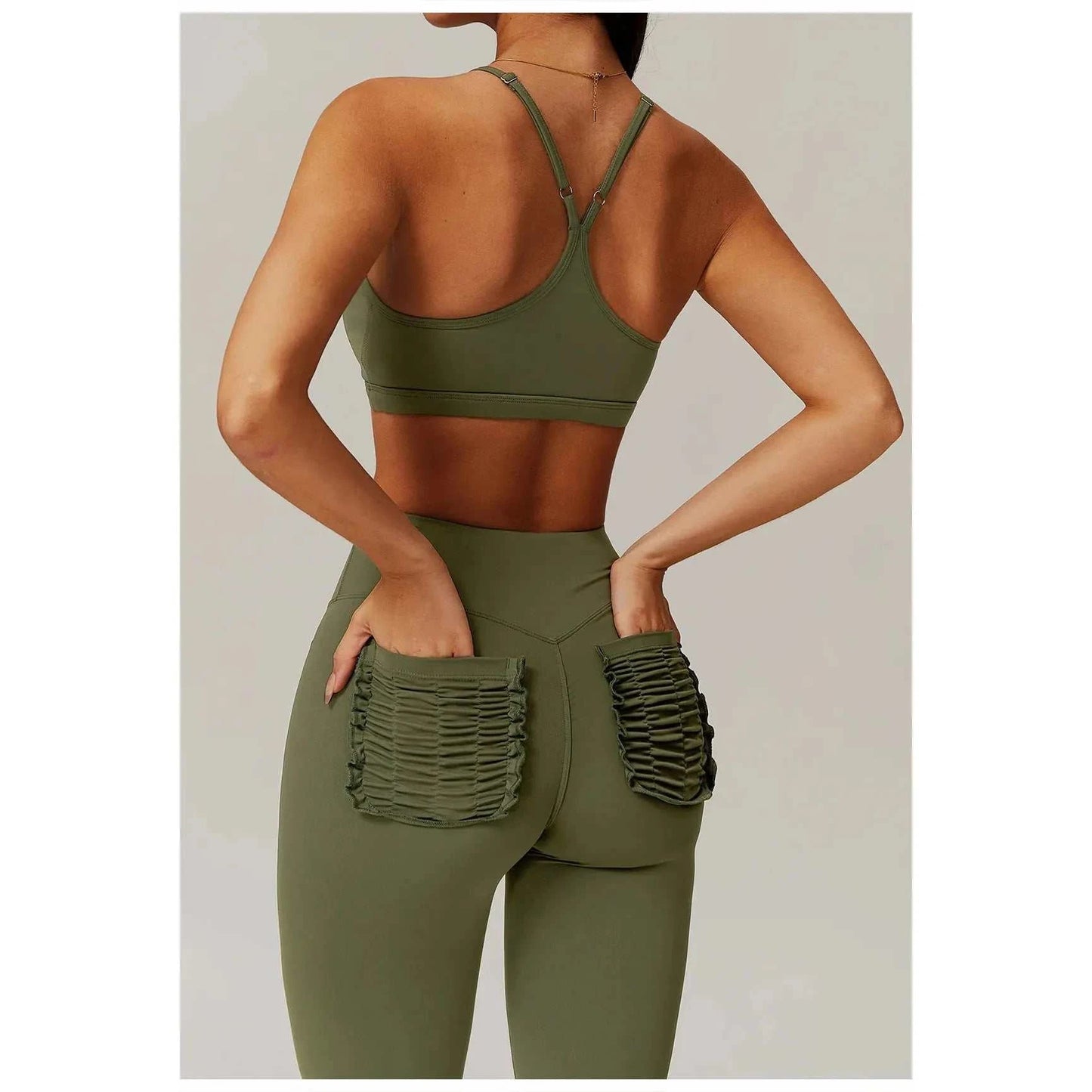PeachFit Ruched Pocket Leggings