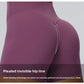 Women"s Sexy yoga suit set, women's neck hanging sports bra, hip lifting fitness shorts set Underwear without steel ring+pants