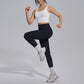 2PCS Yoga Set for Woman's Quick Drying Legging Outdoor Running Fitness Pants Summer Gym Backless Sports Bra with Chest Pad