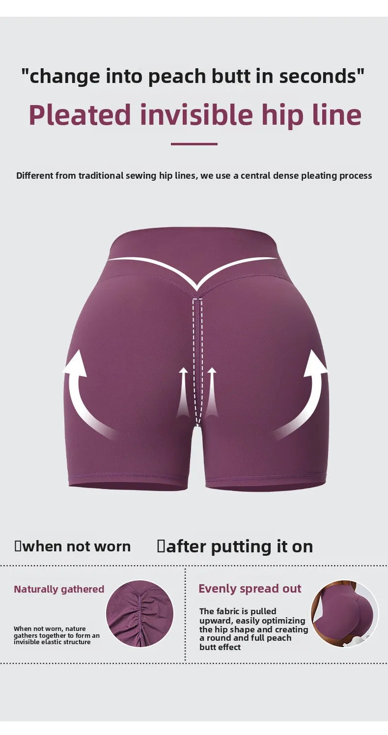 Women"s Sexy yoga suit set, women's neck hanging sports bra, hip lifting fitness shorts set Underwear without steel ring+pants
