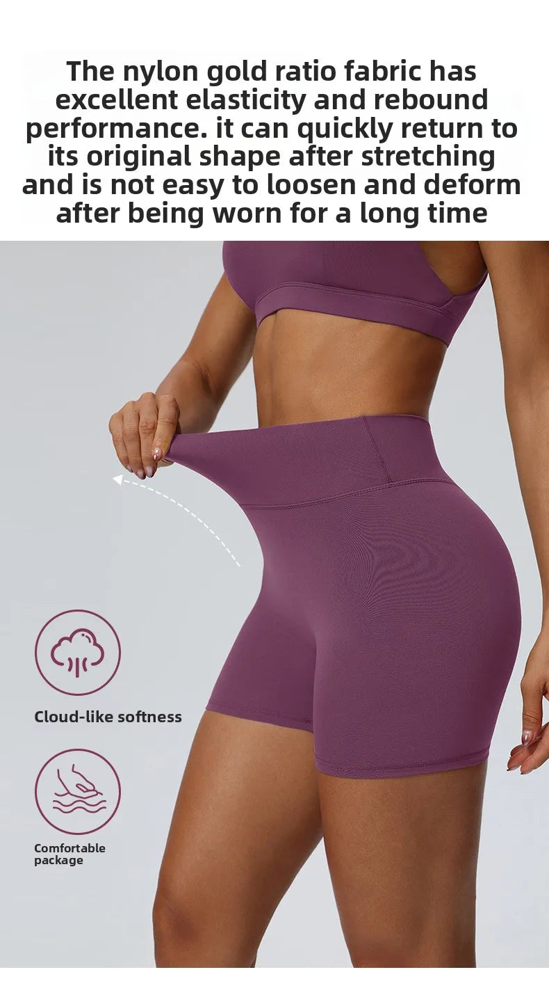 Women"s Sexy yoga suit set, women's neck hanging sports bra, hip lifting fitness shorts set Underwear without steel ring+pants