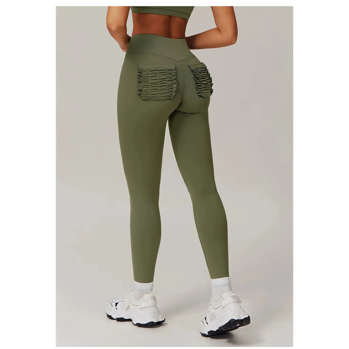 PeachFit Ruched Pocket Leggings