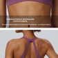Women"s Sexy yoga suit set, women's neck hanging sports bra, hip lifting fitness shorts set Underwear without steel ring+pants