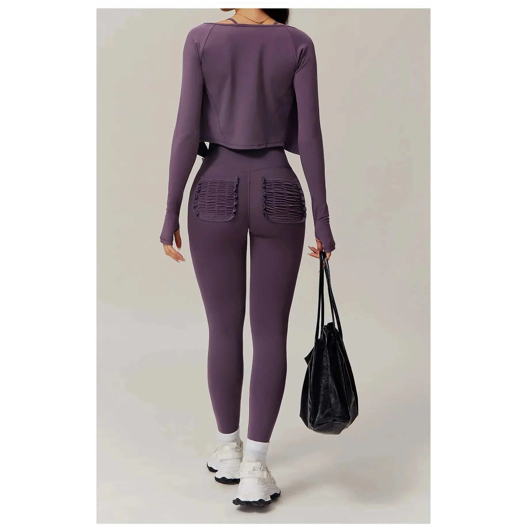 PeachFit Ruched Pocket Leggings