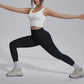 2PCS Yoga Set for Woman's Quick Drying Legging Outdoor Running Fitness Pants Summer Gym Backless Sports Bra with Chest Pad